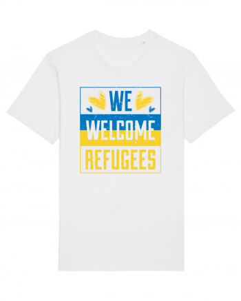 We welcome refugees White