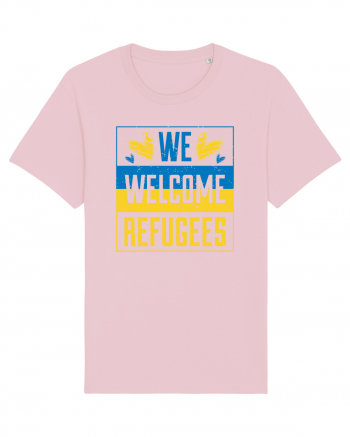 We welcome refugees Cotton Pink