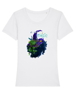All I see is MAGIC Tricou mânecă scurtă guler larg fitted Damă Expresser