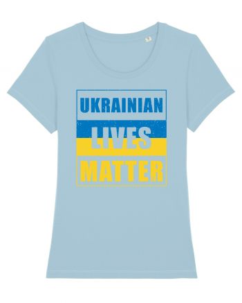 Ukrainian lives matter Sky Blue