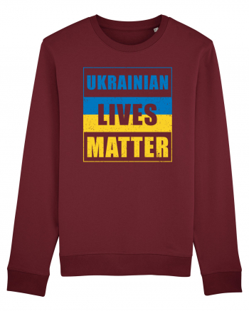 Ukrainian lives matter Burgundy