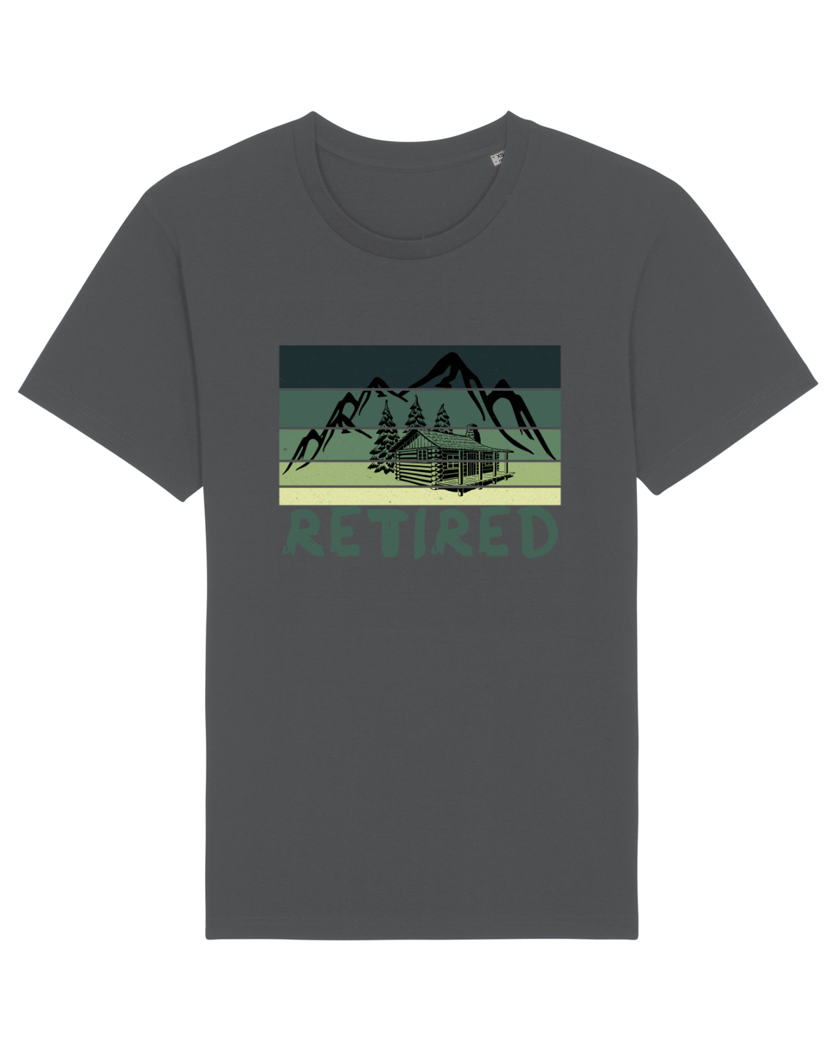 Tricou mânecă scurtă Unisex Rocker Anthracite