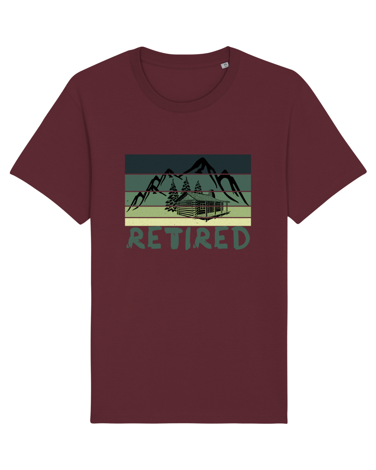 Tricou mânecă scurtă Unisex Rocker Burgundy