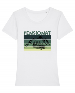 Pensionat / Retired  Tricou mânecă scurtă guler larg fitted Damă Expresser