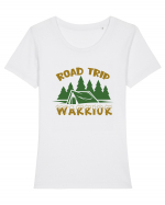 Road Trip Warrior Tricou mânecă scurtă guler larg fitted Damă Expresser