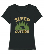 Sleep Outside Tricou mânecă scurtă guler larg fitted Damă Expresser