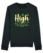 High At Bluză mânecă lungă Unisex Rise