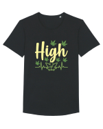 High At Tricou mânecă scurtă guler larg Bărbat Skater