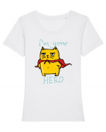 I'm Your Hero Tricou mânecă scurtă guler larg fitted Damă Expresser