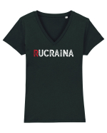 Ucraina Forever Tricou mânecă scurtă guler V Damă Evoker