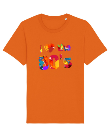 80's Bright Orange