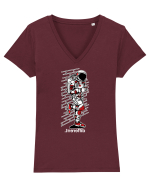 Different Tricou mânecă scurtă guler V Damă Evoker