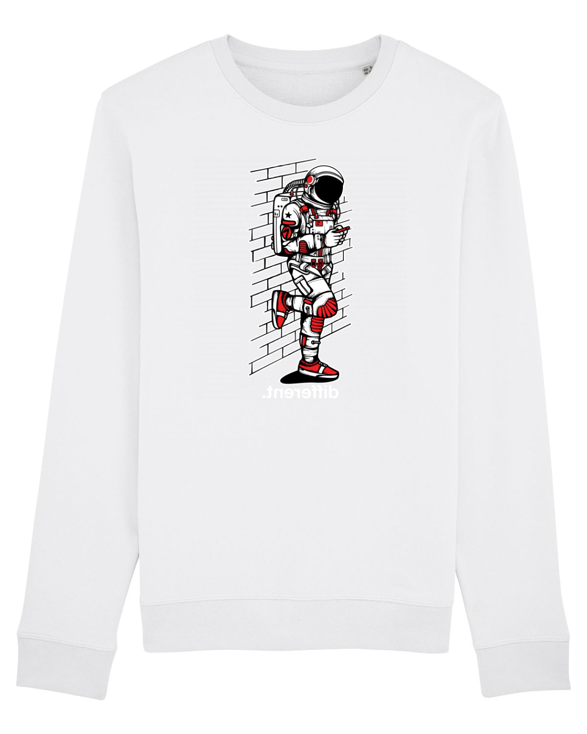 Bluză mânecă lungă Unisex Rise White