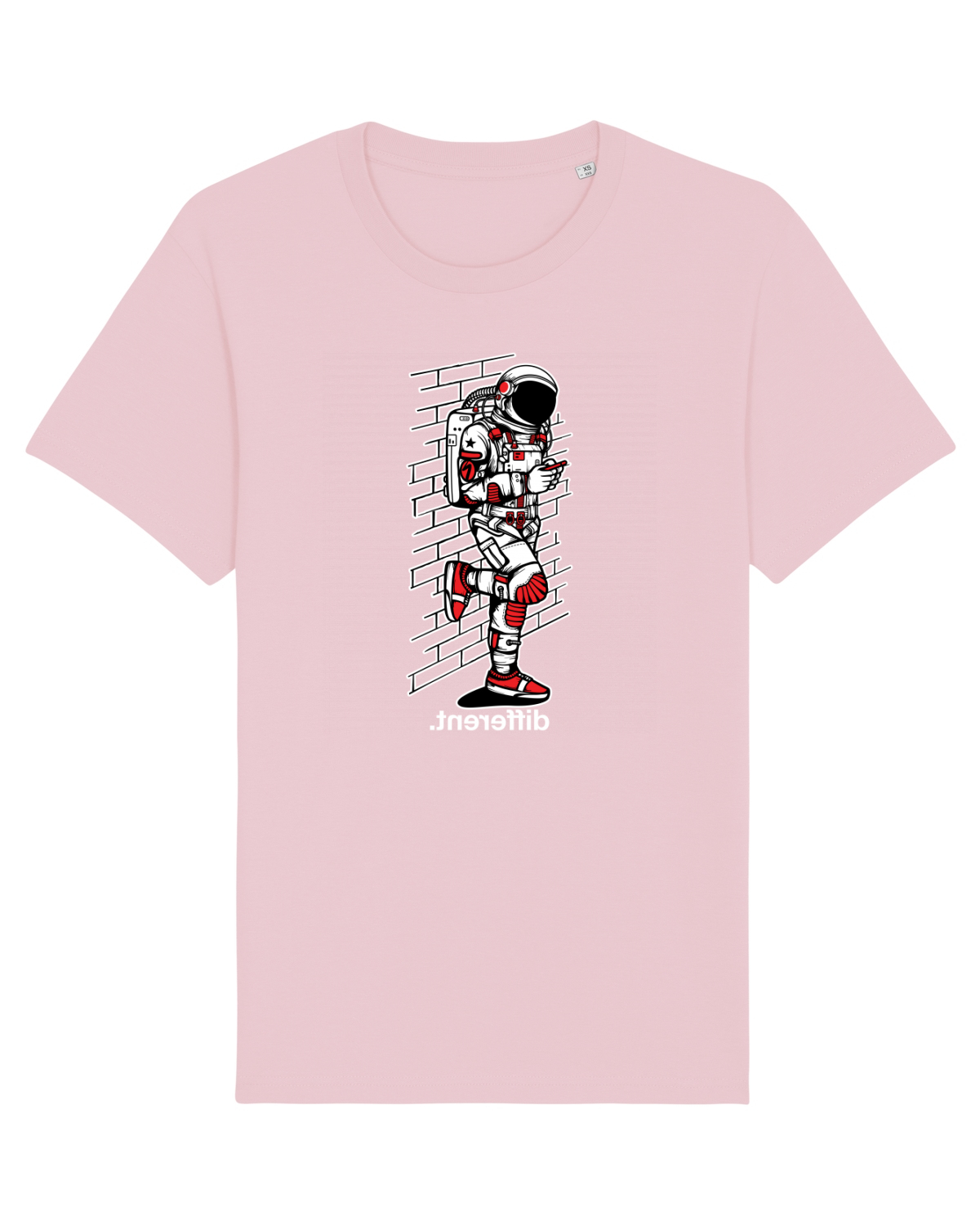 Tricou mânecă scurtă Unisex Rocker Cotton Pink