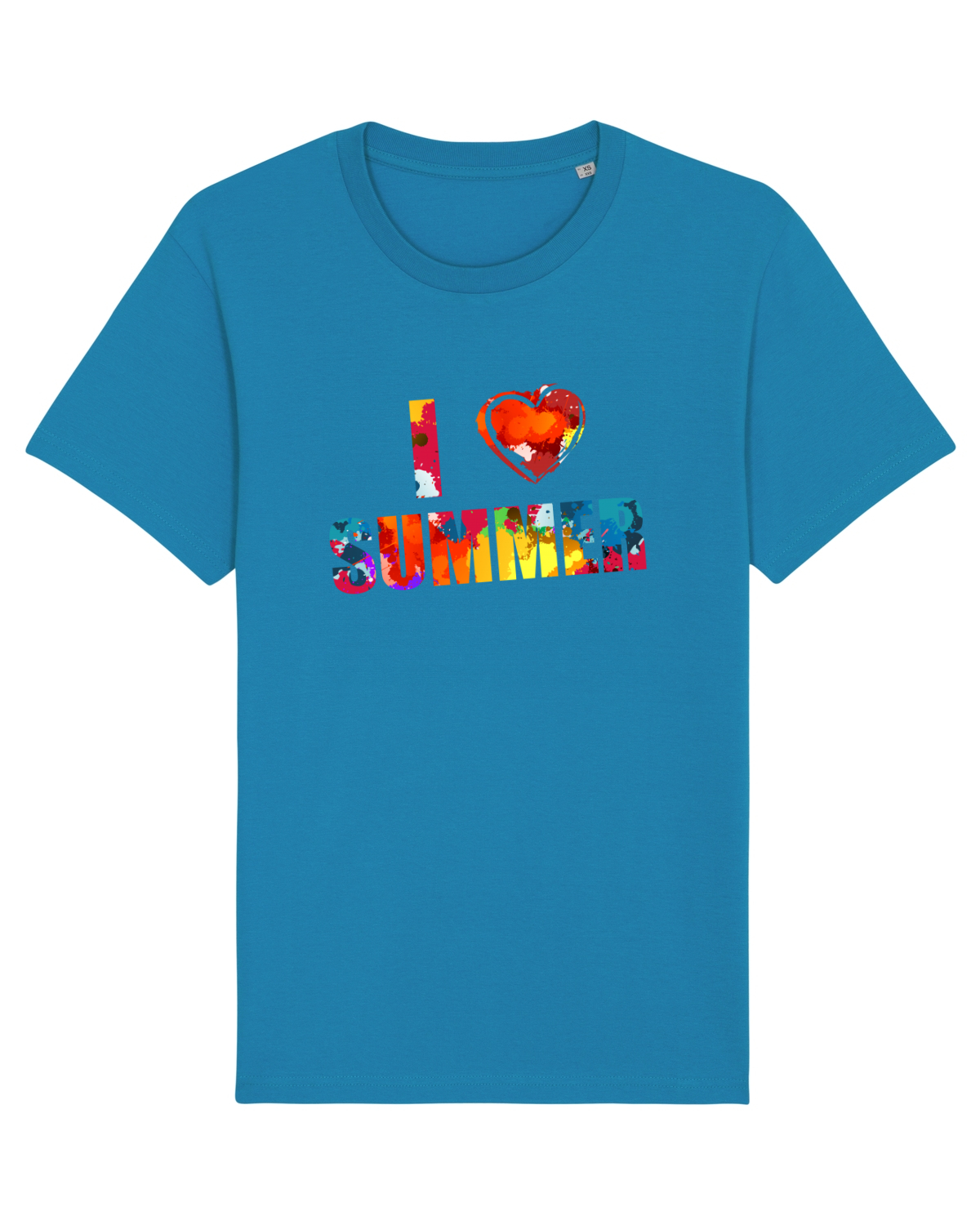 Tricou mânecă scurtă Unisex Rocker Azur