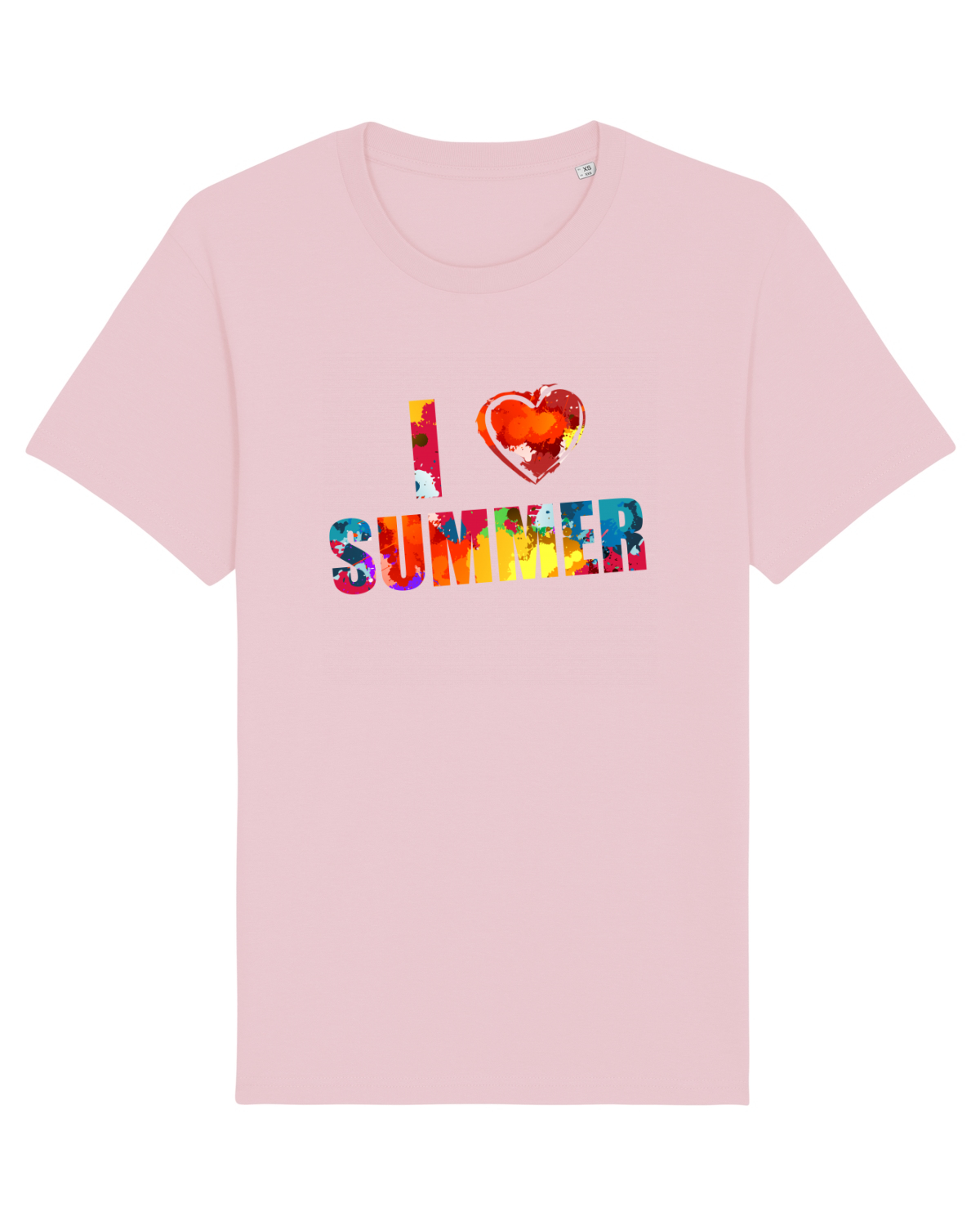 Tricou mânecă scurtă Unisex Rocker Cotton Pink