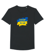 Stop War! Tricou mânecă scurtă guler larg Bărbat Skater