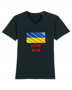 Stop War! Tricou mânecă scurtă guler V Bărbat Presenter