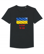 Stop War! Tricou mânecă scurtă guler larg Bărbat Skater
