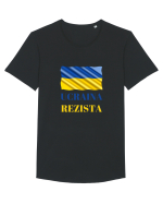Ucraina Rezista! Tricou mânecă scurtă guler larg Bărbat Skater