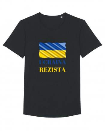 Ucraina Rezista! Tricou mânecă scurtă guler larg Bărbat Skater