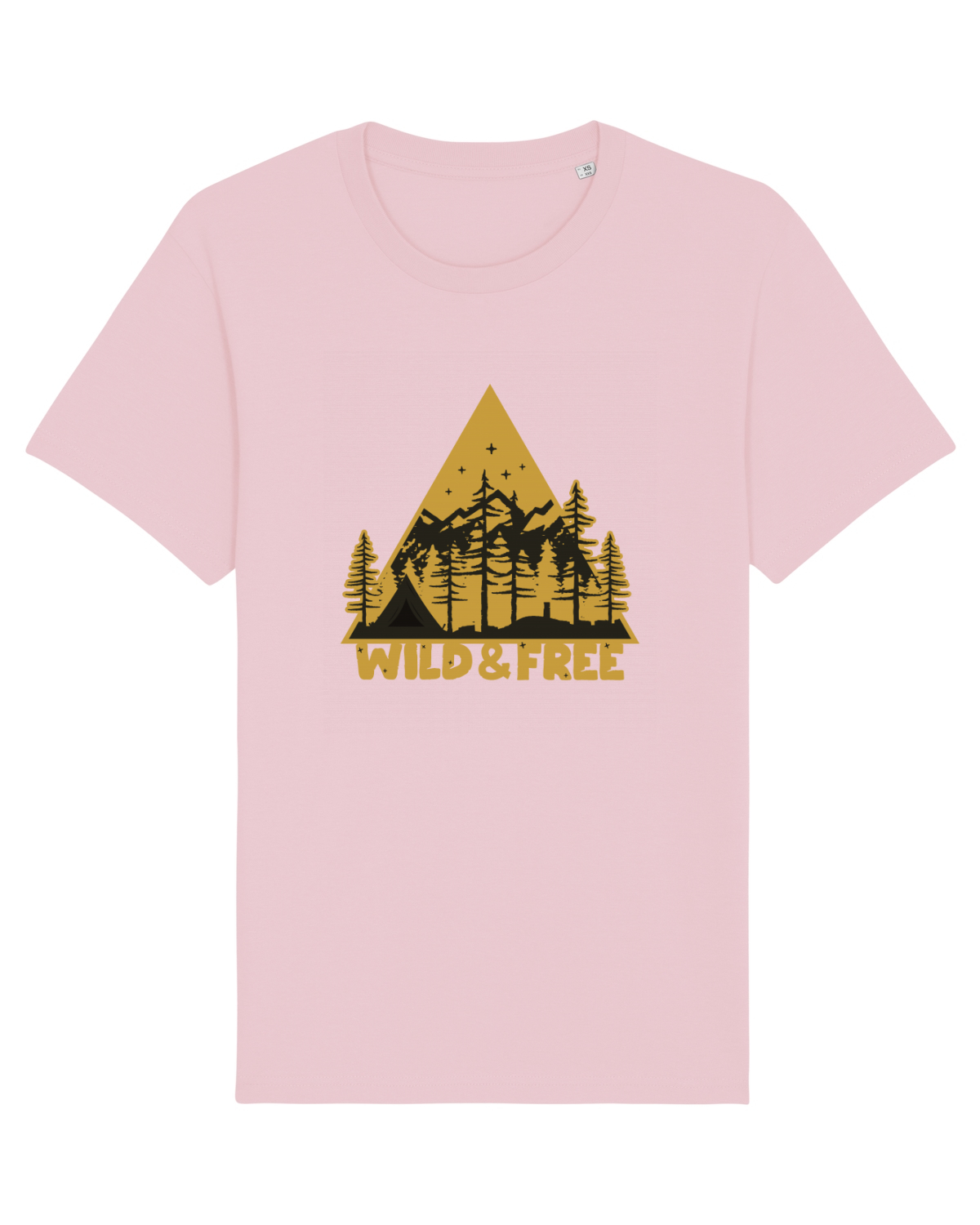 Tricou mânecă scurtă Unisex Rocker Cotton Pink