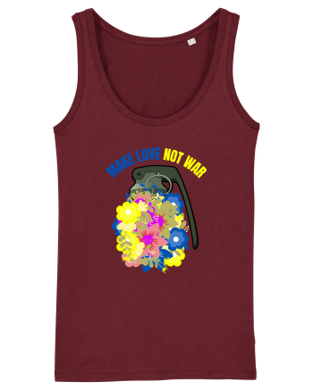 Make Love Not War Burgundy