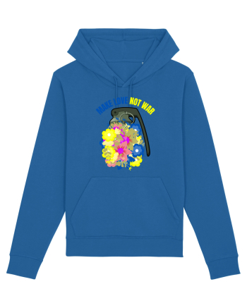 Make Love Not War Royal Blue