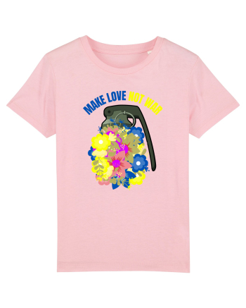 Make Love Not War Cotton Pink
