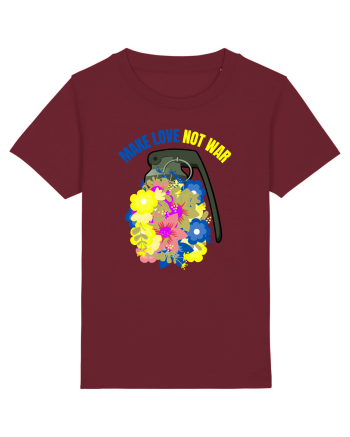 Make Love Not War Burgundy