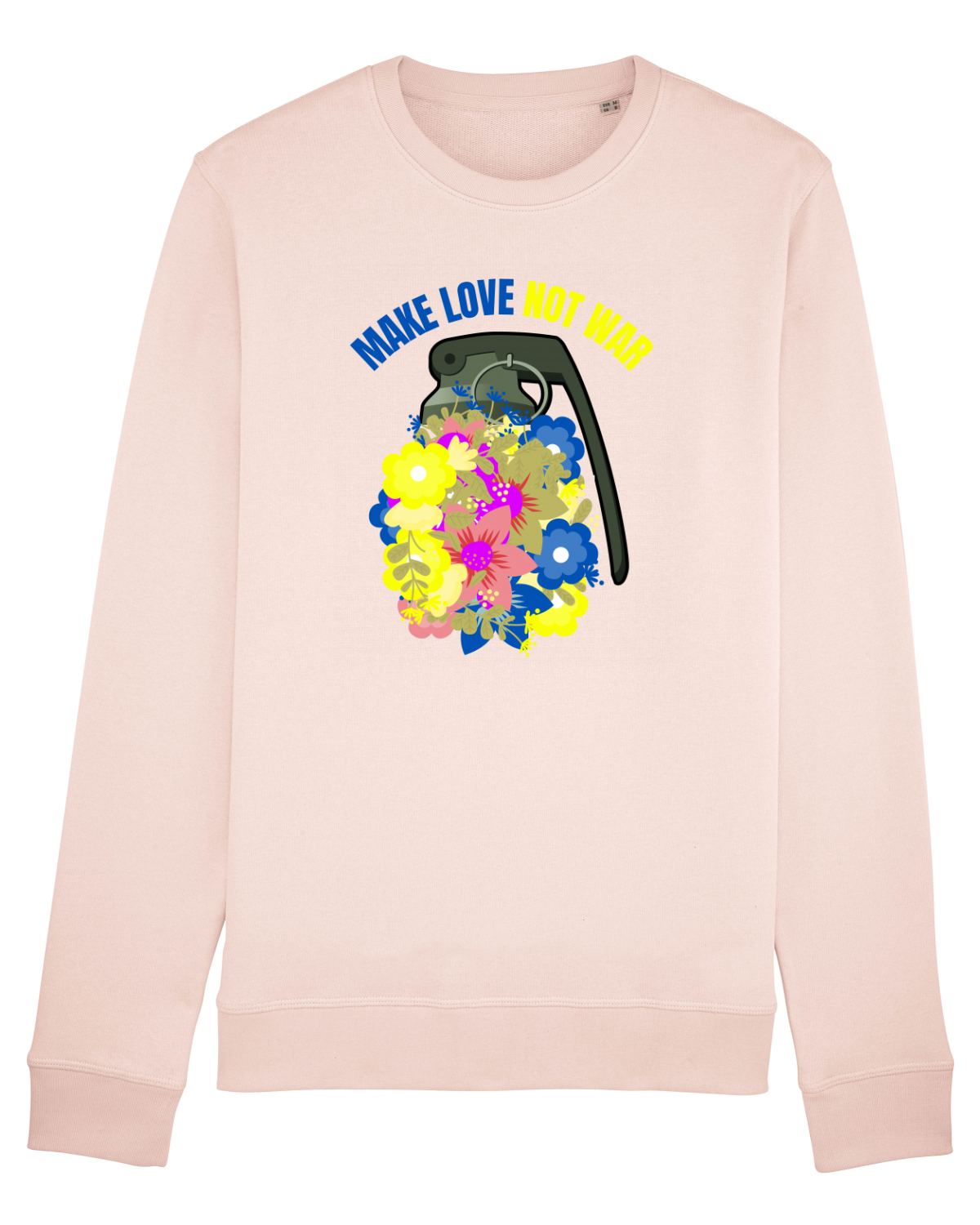 Bluză mânecă lungă Unisex Rise Candy Pink