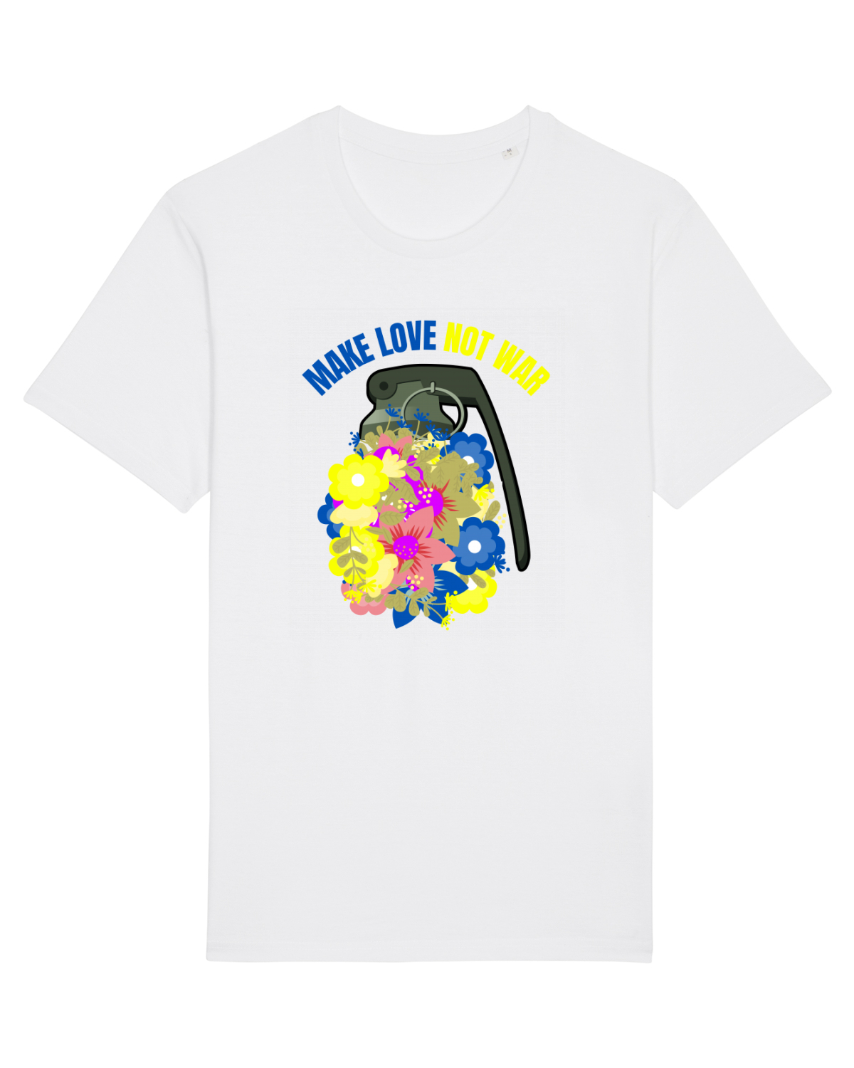 Tricou mânecă scurtă Unisex Rocker White