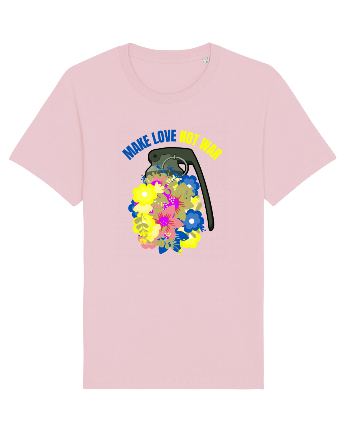 Tricou mânecă scurtă Unisex Rocker Cotton Pink