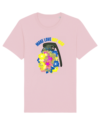 Make Love Not War Cotton Pink