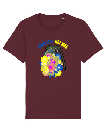 Make Love Not War Burgundy