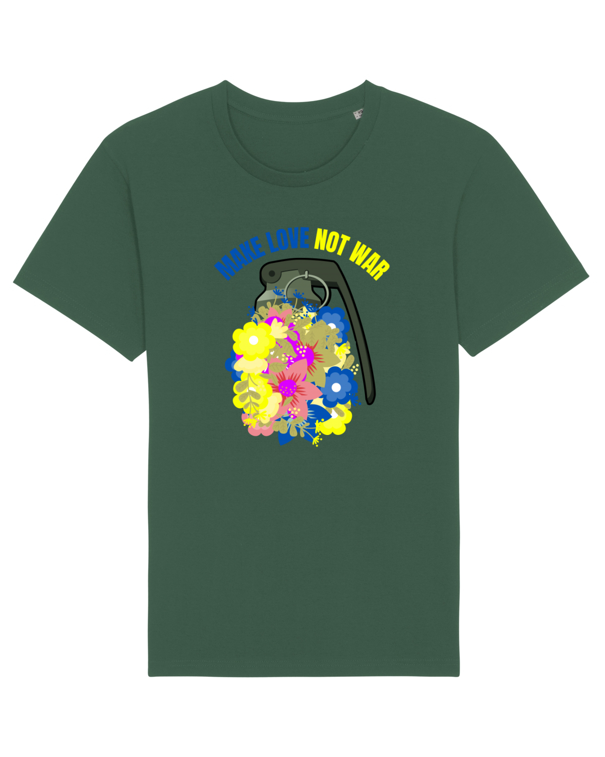 Tricou mânecă scurtă Unisex Rocker Bottle Green