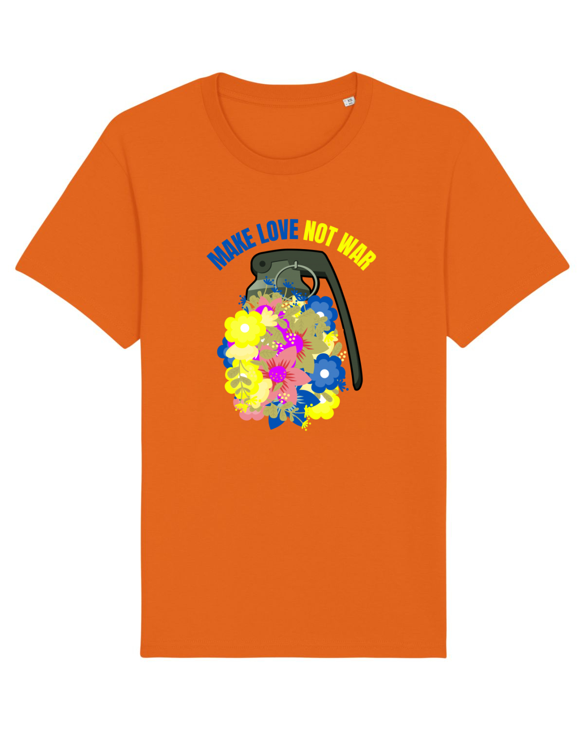 Tricou mânecă scurtă Unisex Rocker Bright Orange