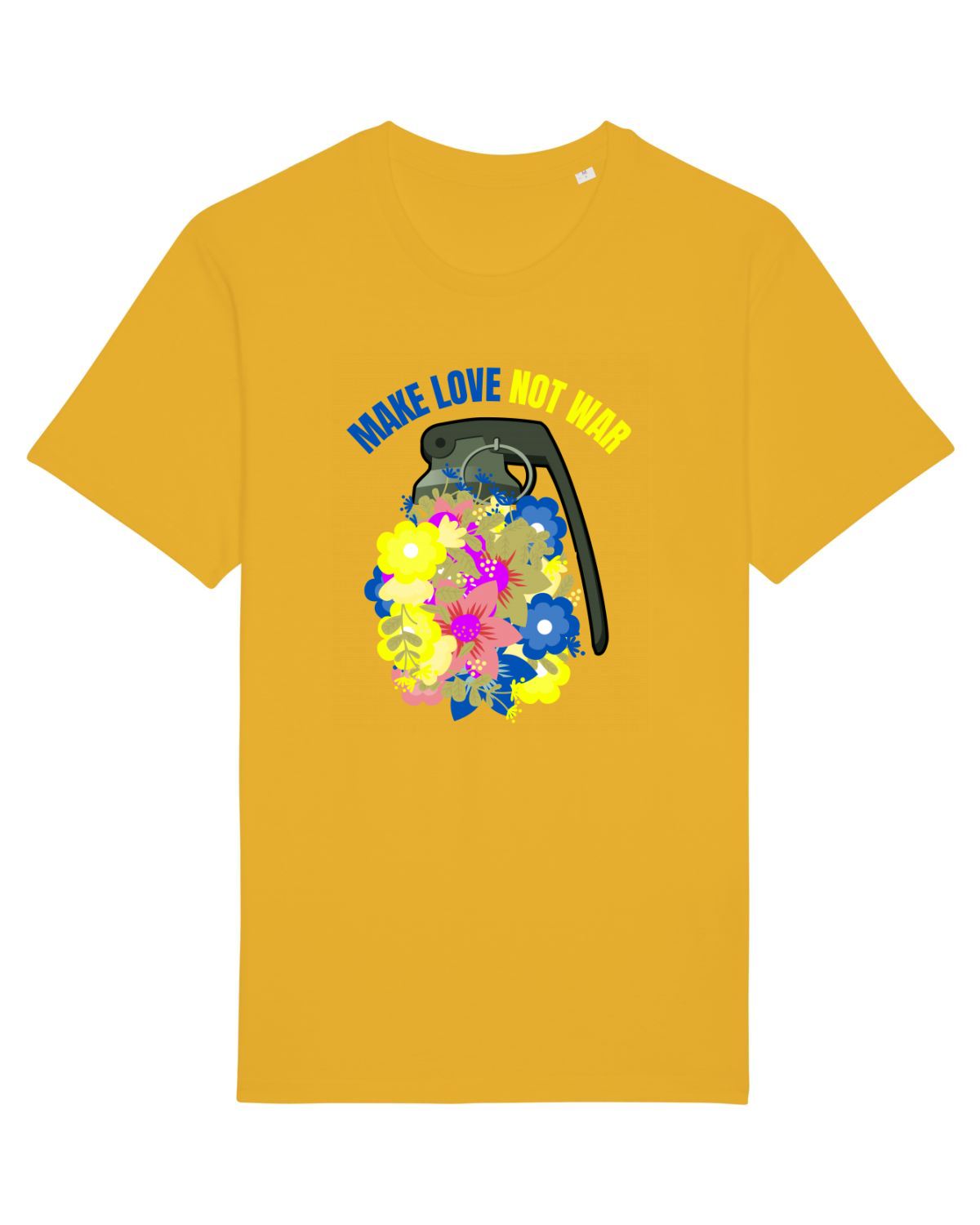 Tricou mânecă scurtă Unisex Rocker Spectra Yellow