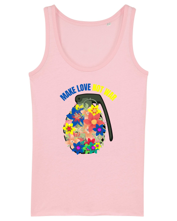Make Love Not War Cotton Pink