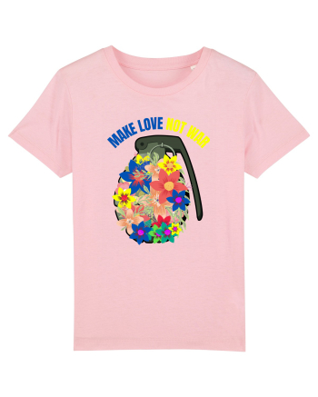Make Love Not War Cotton Pink