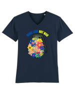 Make Love Not War Tricou mânecă scurtă guler V Bărbat Presenter