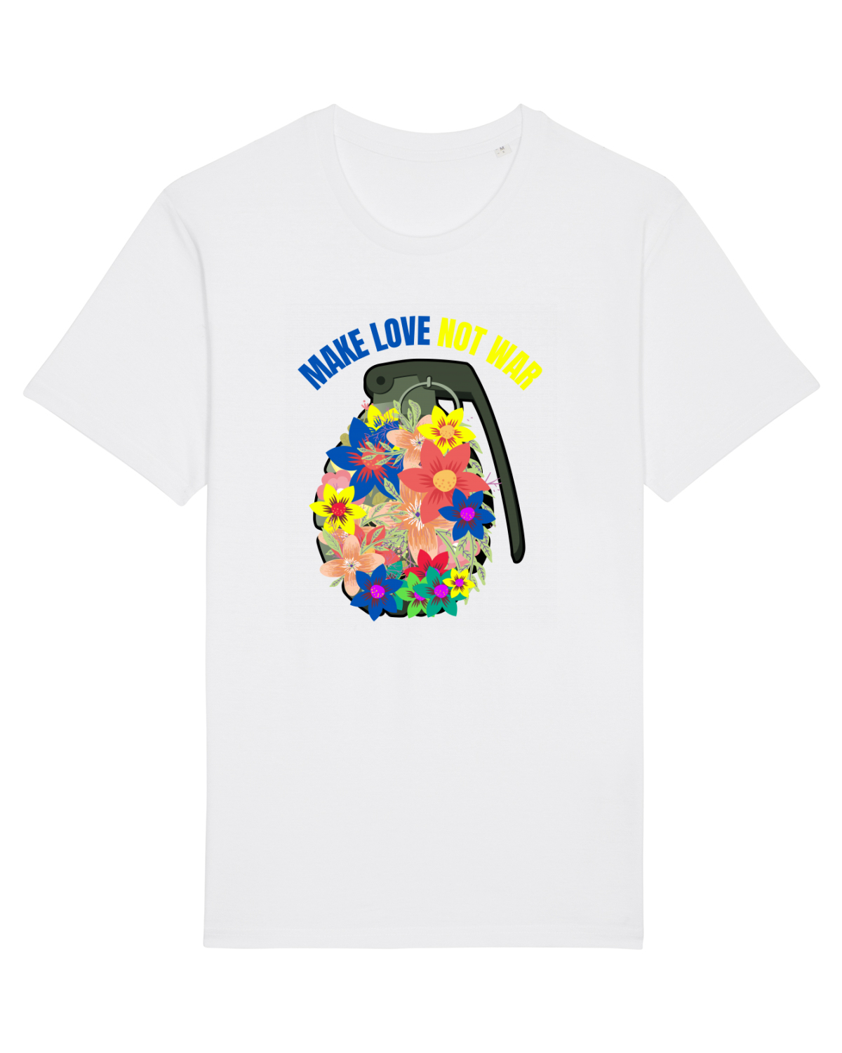 Tricou mânecă scurtă Unisex Rocker White