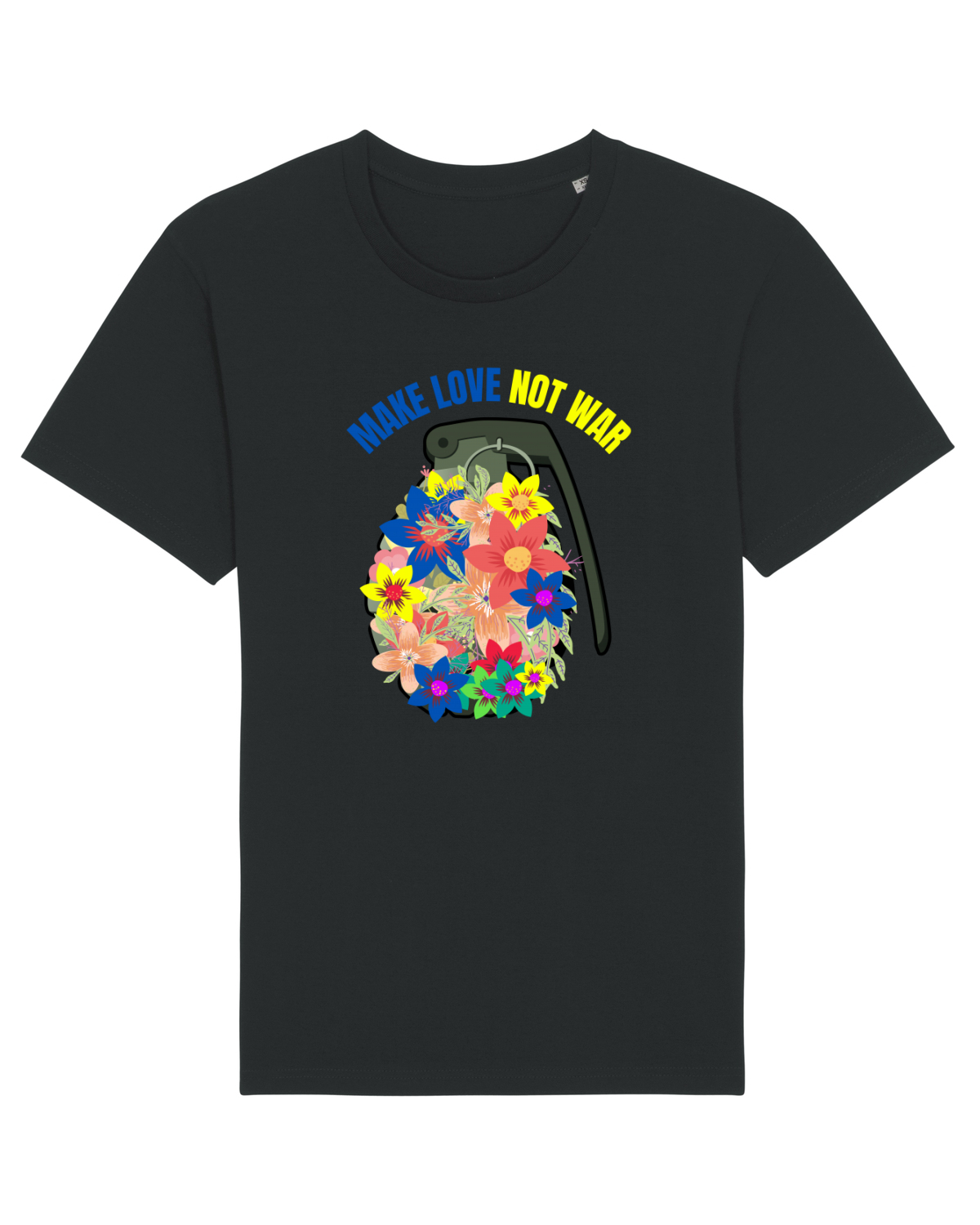 Tricou mânecă scurtă Unisex Rocker Black