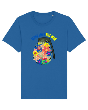 Make Love Not War Royal Blue