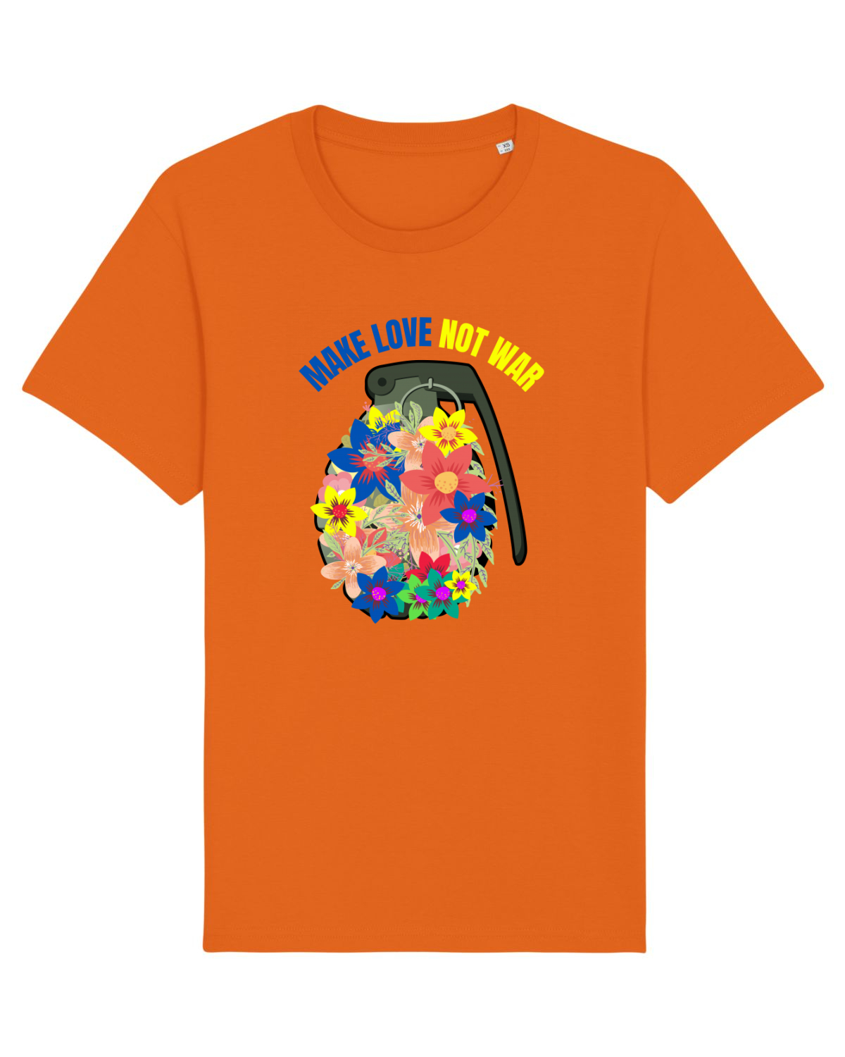 Tricou mânecă scurtă Unisex Rocker Bright Orange