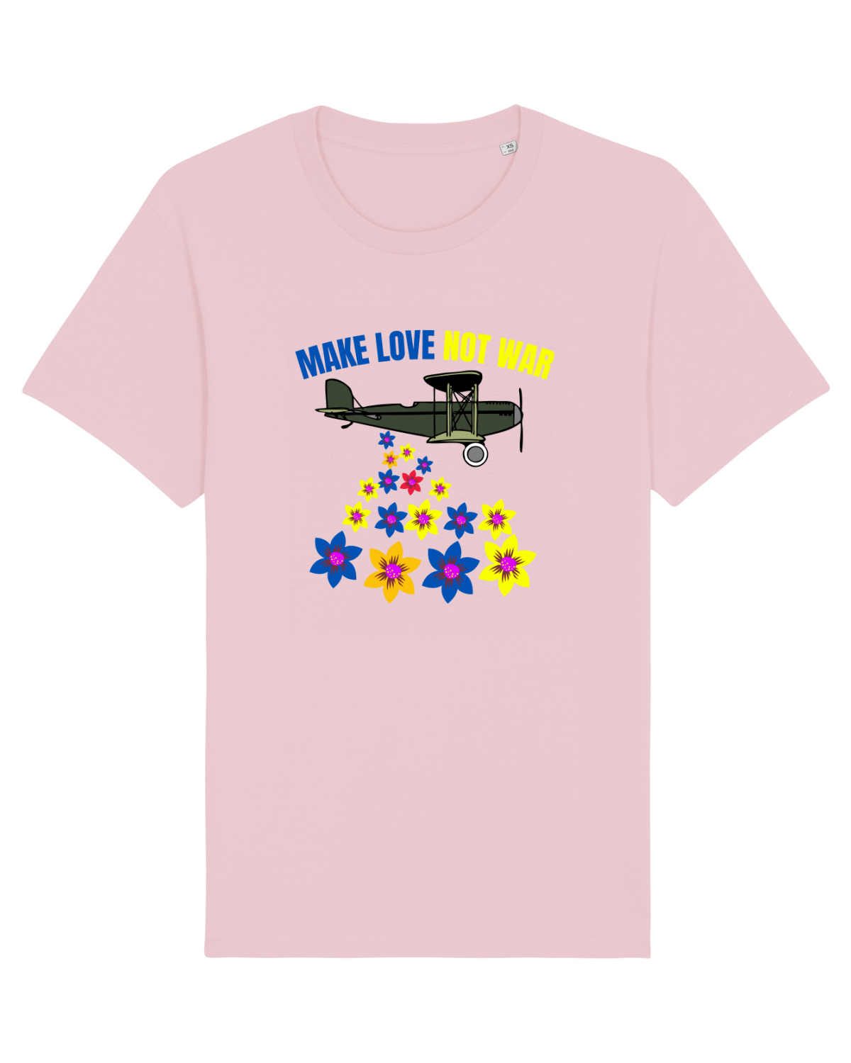 Tricou mânecă scurtă Unisex Rocker Cotton Pink