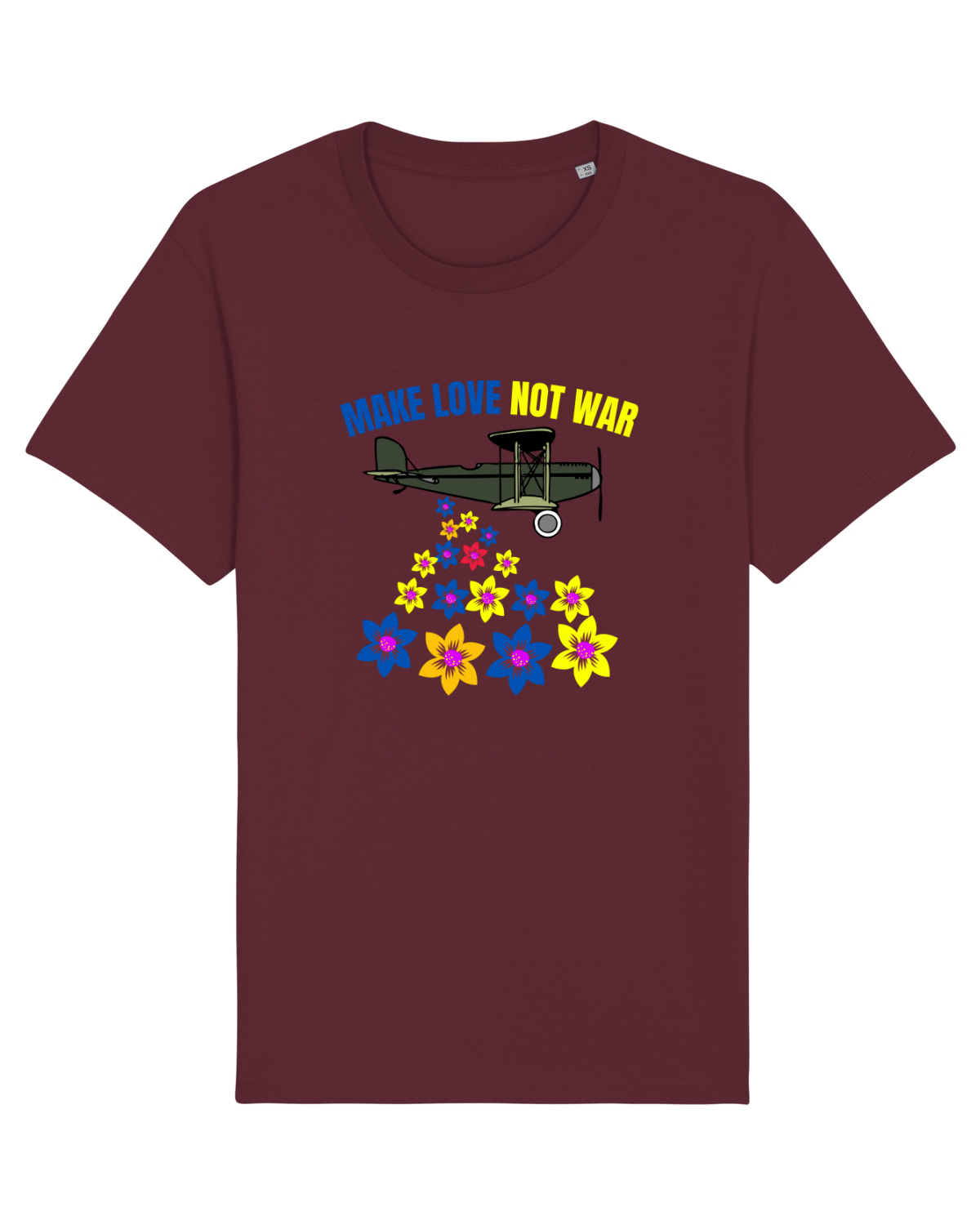 Tricou mânecă scurtă Unisex Rocker Burgundy