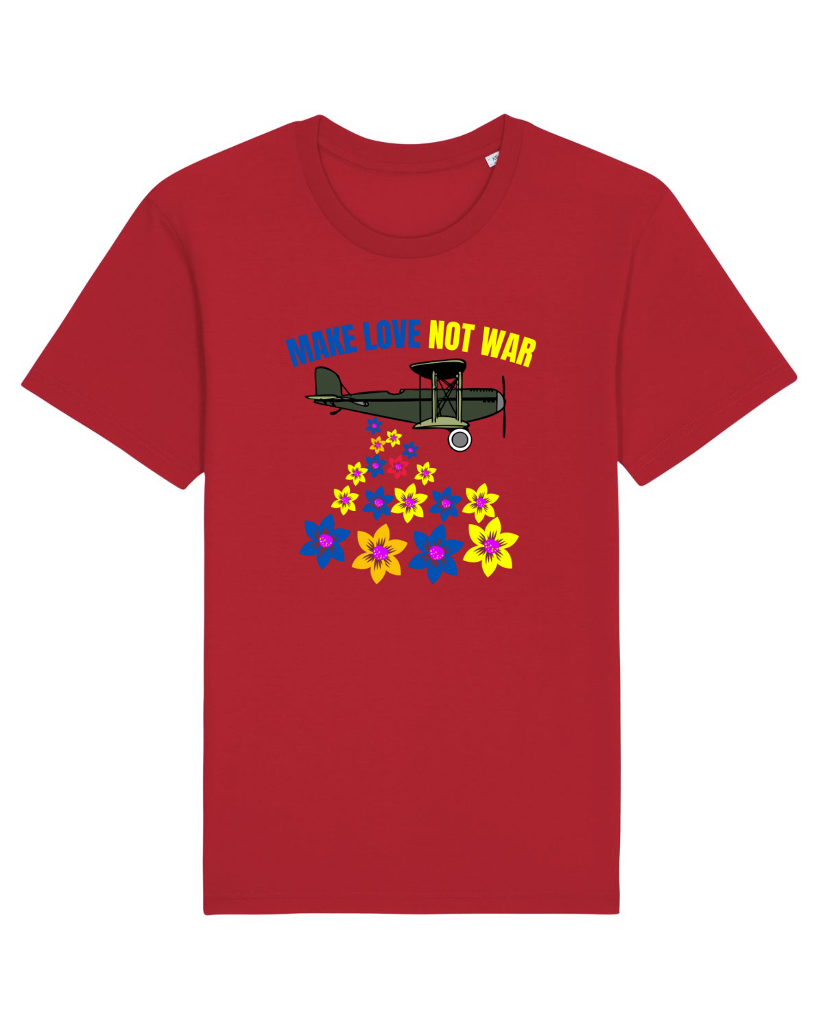 Tricou mânecă scurtă Unisex Rocker Red