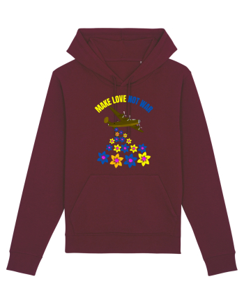 Make Love Not War Burgundy