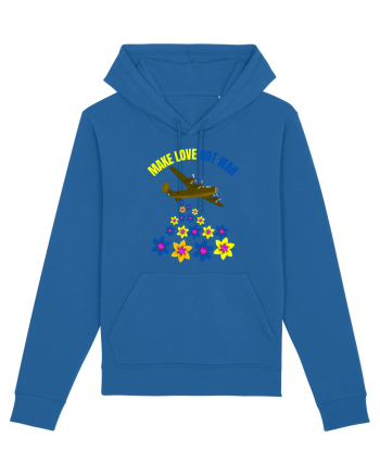 Make Love Not War Royal Blue